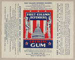 "FIRST COLUMN DEFENDERS CHEWING GUM" WRAPPER.