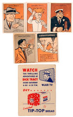 DICK TRACY TIP TOP BREAD CARD LOT.