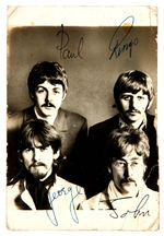 THE BEATLES AUTOPEN-SIGNED FAN PHOTO.