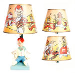 "HOWDY DOODY CIRCUS" FIGURAL LAMP W/SHADE.