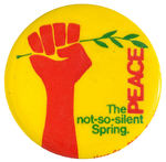 "PEACE/THE NOT-SO-SILENT SPRING" BUTTON