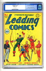 LEADING COMICS #1 WINTER 1941 CGC 9.0 OFF-WHITE PAGES.