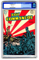 BOY COMMANDOS #9 WINTER 1944 CGC 7.0 OFF-WHITE PAGES.
