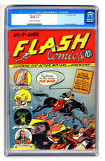 FLASH COMICS #4 APRIL 1940 CGC 7.0 CREAM TO OFF-WHITE PAGES.