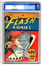 FLASH COMICS #75 SEPTEMBER 1946 CGC 9.4 WHITE PAGES.