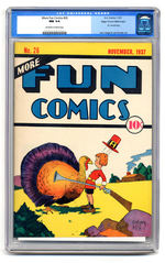 MORE FUN COMICS #26 NOVEMBER 1937 CGC 9.4 OFF-WHITE TO WHITE PAGES MILE HIGH COPY.