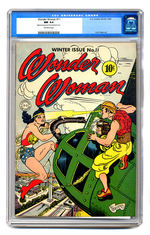 WONDER WOMAN #11 WINTER 1944 CGC 9.4 OFF-WHITE PAGES.