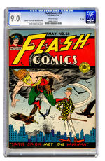 FLASH COMICS #53 MAY 1944 CGC 9.0 OFF-WHITE PAGES “D” COPY.