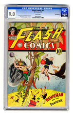 FLASH COMICS #61JANUARY 1945 CGC 9.0 WHITE PAGES SAN FRANCISCO COPY.