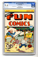 MORE FUN COMICS #34 AUGUST 1938 CGC 9.4 OFF-WHITE TO WHITE PAGES MILE HIGH COPY.