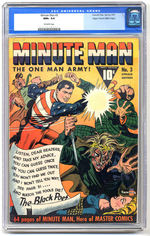 MINUTE MAN #3 SPRING 1941 CGC 9.6 OFF-WHITE PAGES.