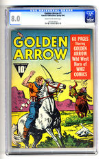 GOLDEN ARROW #1 SPRING 1942 CGC 8.0 CREAM TO OFF-WHITE PAGES.