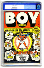 BOY COMICS #3 APRIL 1942 CGC 7.5   OFF-WHITE TO WHITE PAGES.