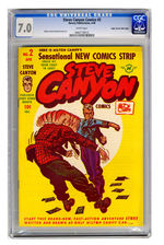 STEVE CANYON COMICS #2 APRIL 1948 CGC 7.0 WHITE PAGES MILE HIGH COPY.