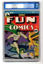 MORE FUN COMICS #67 MAY 1941 CGC 9.2 CREAM TO OFF-WHITE PAGES ROCKFORD COPY.