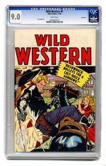 WILD WESTERN #4 NOVEMBER 1948 CGC 9.0 WHITE PAGES VANCOUVER COPY.