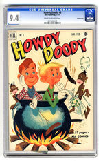 HOWDY DOODY #6 JANUARY FEBRUARY 1951 CGC 9.4 CREAM TO OFF-WHITE PAGES CROWLEY COPY.