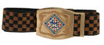 "TOM MIX RALSTON STRAIGHT SHOOTER" 1936 PREMIUM CHAMPIONSHIP COWBOY BELT WITH BUCKLE.