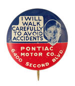 RARE "PONTIAC" SAFETY THEME LITHO.