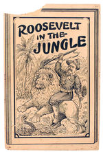 "ROOSEVELT IN THE JUNGLE" DISPLAY SIGN FOR RARE TR BOOK.