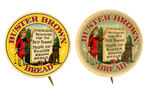 BEAUTIFUL EARLY CLASSIC PAIR "BUSTER BROWN BREAD."