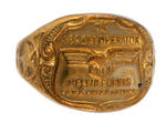 "MELVIN PURVIS JUNIOR G-MAN CORPS" 1936 MEMBER'S RING AND 1937 "SECRET OPERATOR" RING.