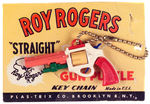 "ROY ROGERS 'STRAIGHT' GUN PUZZLE KEY CHAIN."