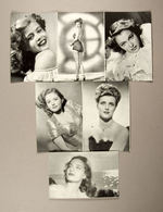 VARGAS PIN-UP CARDS WITH ACTRESSES BACKS.