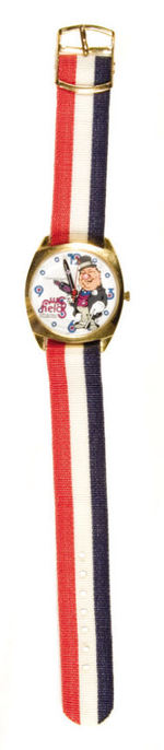 "W. C. FIELDS" WRISTWATCH BY DIRTY TIME COMPANY.