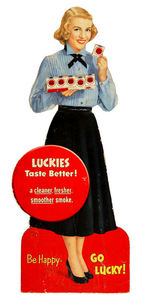 "LUCKY STRIKE/LUCKYS TASTE BETTER" SIGNS.