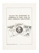 "SUPERMAN" DC COMICS FAN CARD.