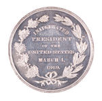 GRANT LARGE 1869 INAUGURAL MEDAL.