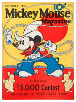 "MICKEY MOUSE MAGAZINE" VOL. 1 NO. 2 OCT. 1935.