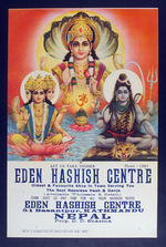 "EDEN HASHISH CENTRE" POSTER.