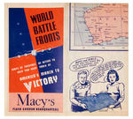 "WORLD BATTLE FRONTS" WWII MAP WITH FLASH GORDON.