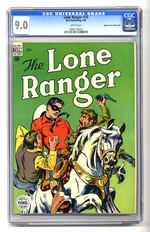 LONE RANGER #10 APRIL 1949 CGC 9.0 WHITE PAGES MILE HIGH COPY.