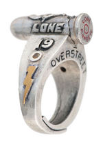 PURE SILVER LONE RANGER & TONTO INTERCHANGEABLE BULLET RINGS: 30 MADE OF EACH.