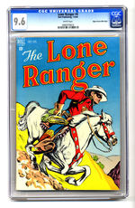 LONE RANGER #4 JULY AUGUST 1948 CGC 9.6 WHITE PAGES MILE HIGH COPY.