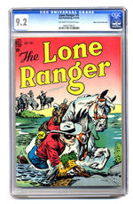 LONE RANGER #5 SEPTEMBER OCTOBER 1948 CGC 9.2 OFF-WHITE TO WHITE PAGES MILE HIGH COPY.
