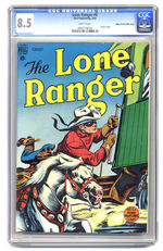 LONE RANGER #8 FEBRUARY 1949 CGC 8.5 WHITE PAGES MILE HIGH COPY.