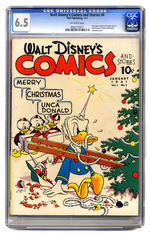 WALT DISNEY’S COMICS AND STORIES #4 JANUARY 1941 CGC 6.5 OFF-WHITE PAGES.