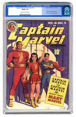 CAPTAIN MARVEL ADVENTURES #18 DECEMBER 1942 CGC 7.0   CREAM TO OFF-WHITE PAGES.