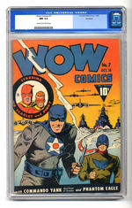 WOW COMICS #7 OCTOBER 1942 CGC 9.4 CREAM TO OFF-WHITE PAGES ROCKFORD COPY.