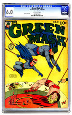 GREEN MASK #2 FALL 1940 CGC 6.0 OFF-WHITE PAGES.