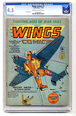 WINGS COMICS #3 NOVEMBER 1940 CGC 4.5 CREAM TO OFF-WHITE PAGES.