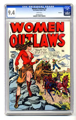 WOMEN OUTLAWS #2 SEPTEMBER 1948 CGC 9.4 WHITE PAGES VANCOUVER COPY.