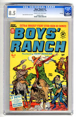 BOY’S RANCH #3 FEBRUARY 1951 CGC 8.5 CREAM TO OFF-WHITE PAGES.  FILE COPY.