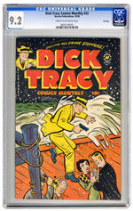 DICK TRACY COMICS MONTHLY #32 OCTOBER 1950 CGC 9.2 CREAM TO OFF-WHITE PAGES FILE COPY.