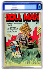 DOLL MAN #20 JANUARY 1949 CGC 8.5 CREAM TO OFF-WHITE PAGES ROCKFORD COPY.