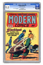 MODERN COMICS #64 AUGUST 1947 CGC 9.0 OFF-WHITE TO WHITE PAGES ROCKFORD COPY.